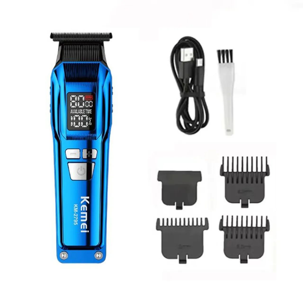 Máquina de cortar cabelo e acabamento Kemei M-KM-2795