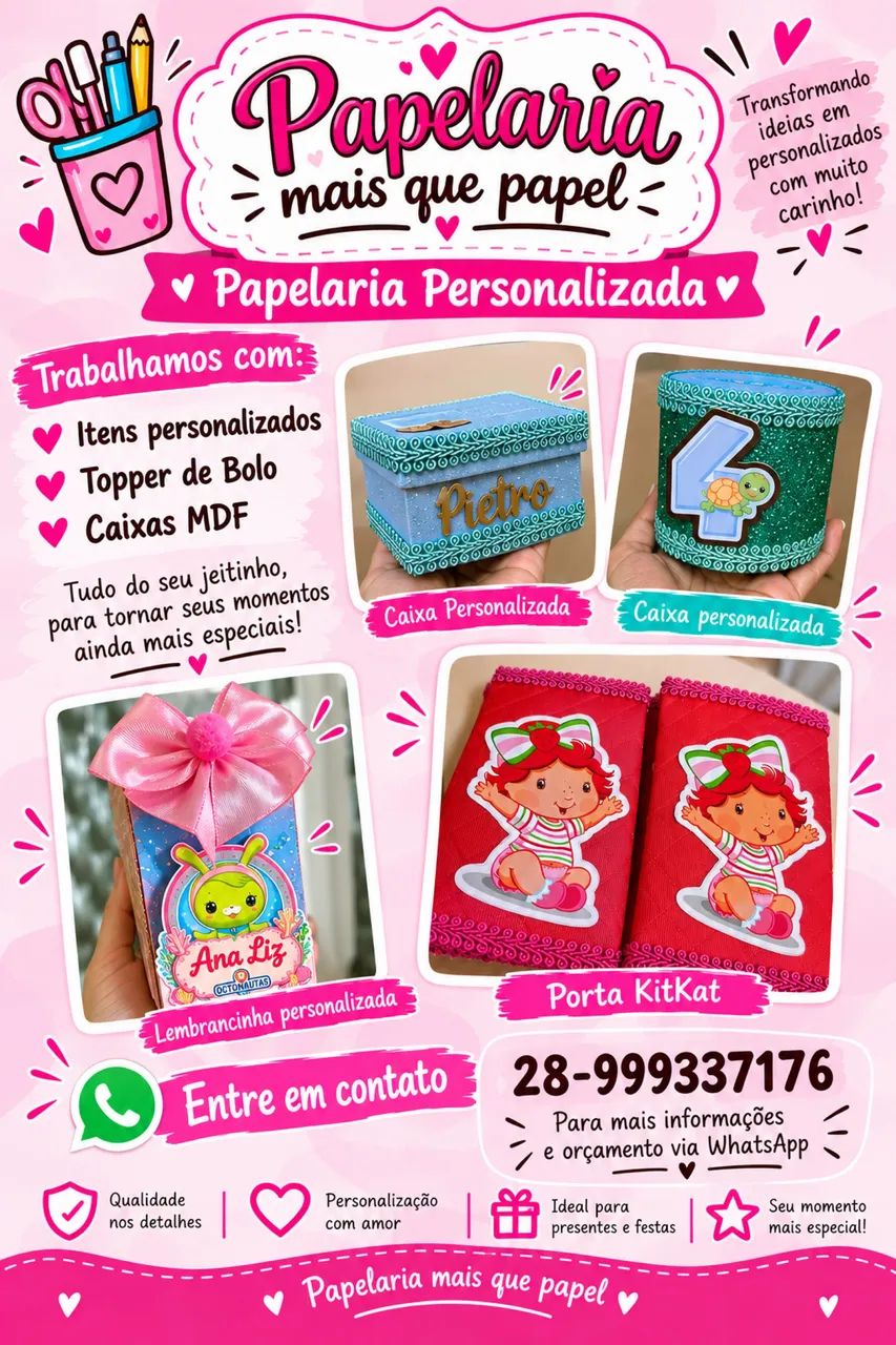 Papelaria Personalizada 