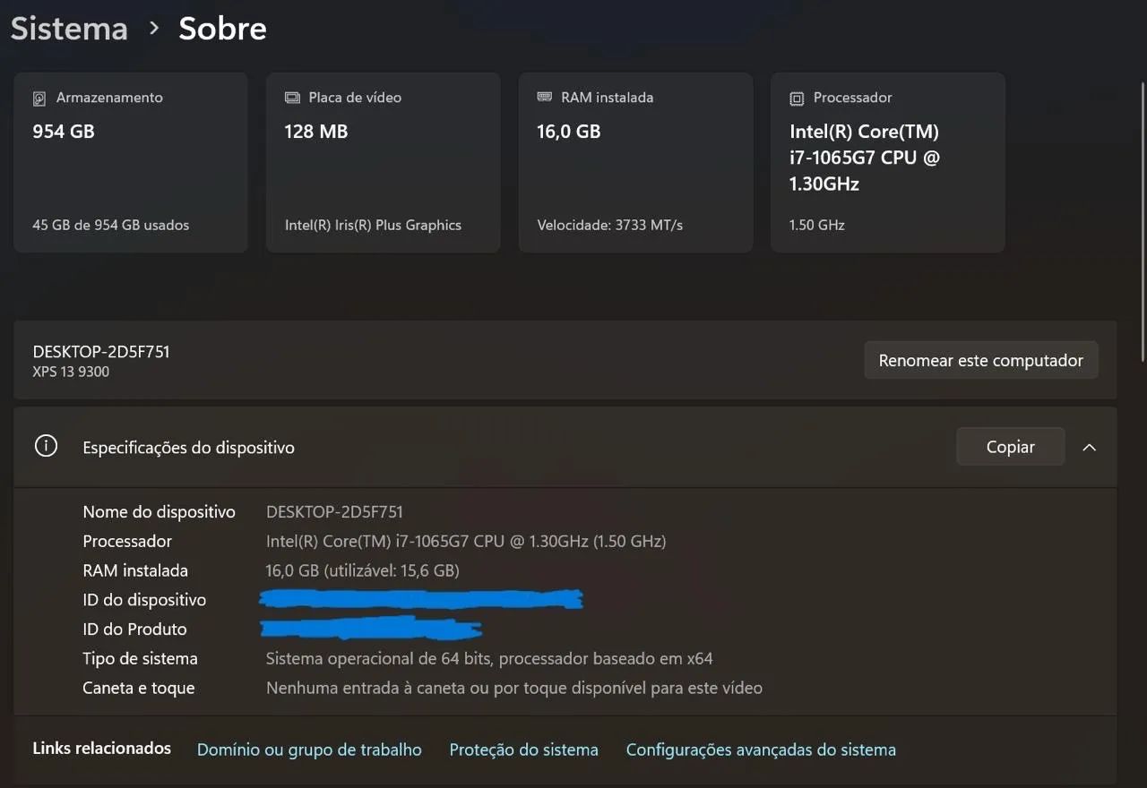 Notebook Dell Xps 9300 Intel Core i7 16GB - 1TB ssd - Foto 5
