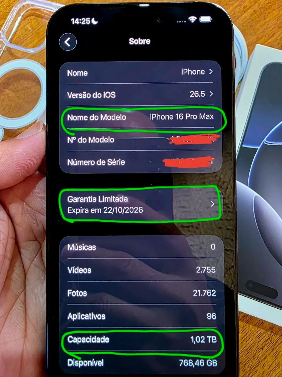 iPhone 16 Pro Max 1tb - Nota e Garantia - IMPECÁVEL  - Foto 5