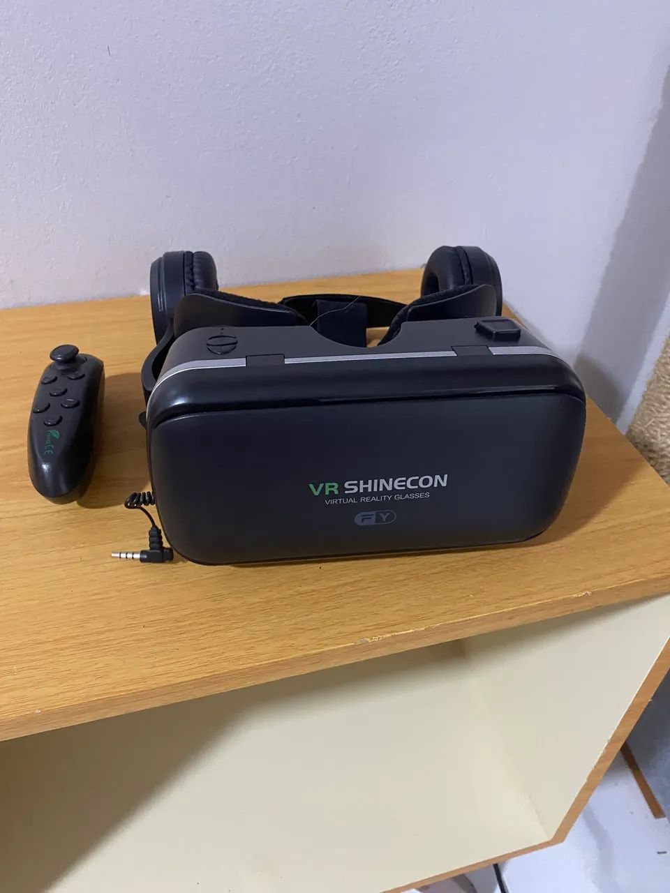 Óculos Rv realidade virtual 3d com controle e fone de ouvido