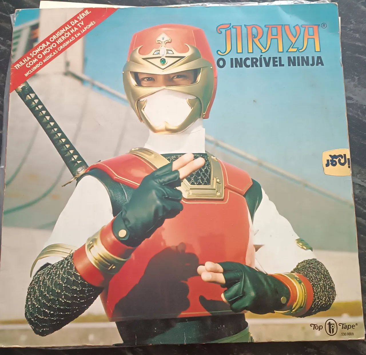 LP Jiraiya - O Incrível Ninja (Top Tape 1989) - Raro - Completo