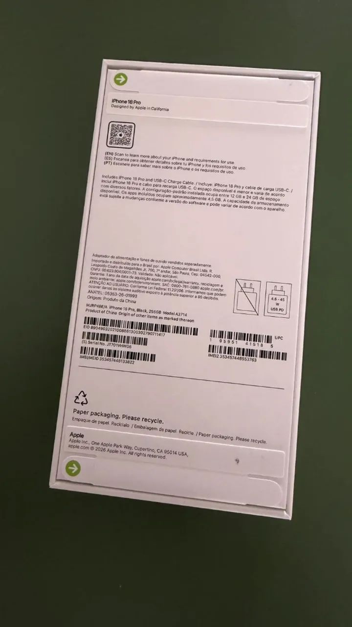Iphone 18 PRO - 256 GB - LACRADO - Foto 2