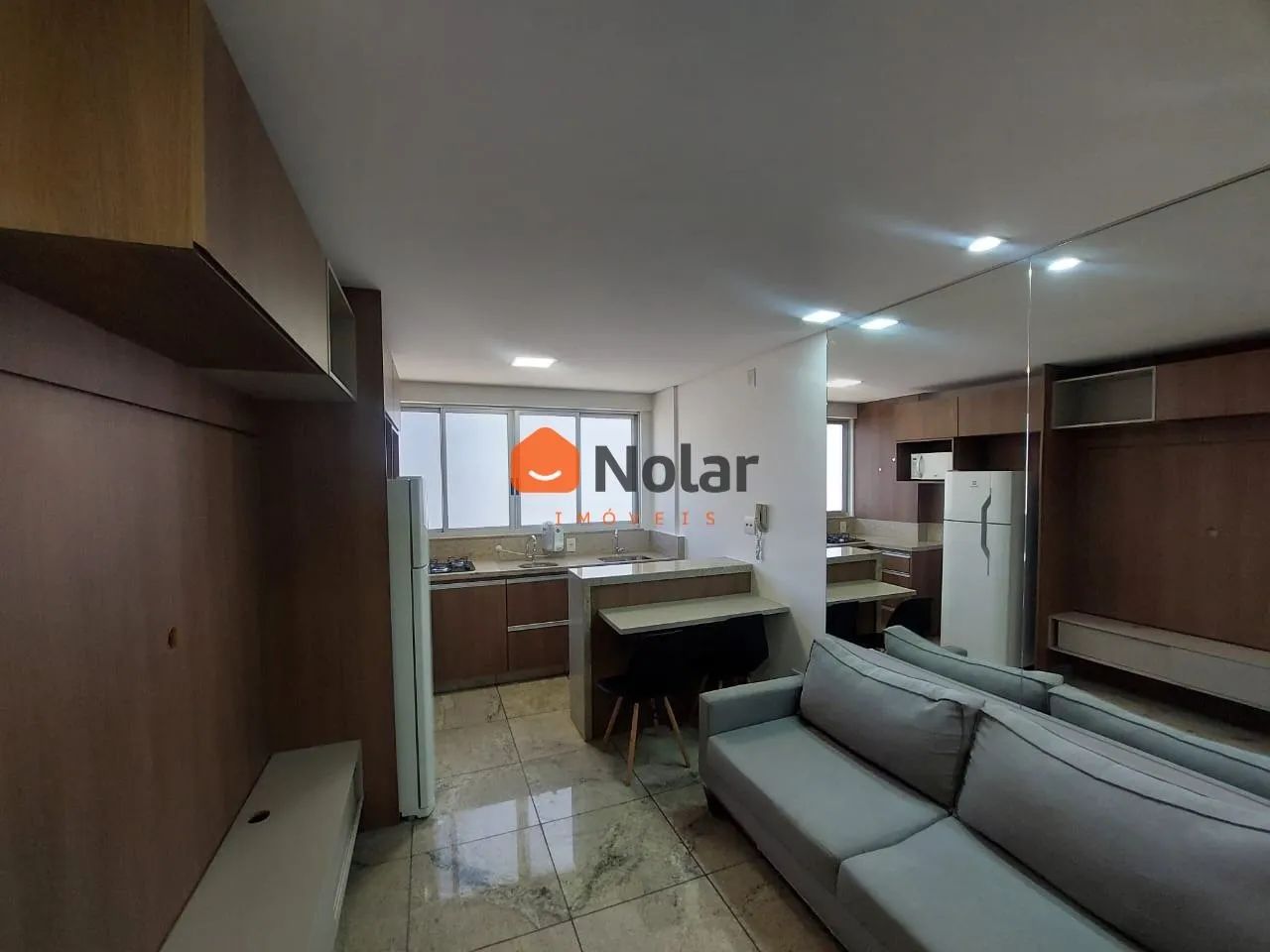 Apartamento / Flat Mobiliado na Savassi em Belo Horizonte MG - Condomínio Edifício Melbour - Foto 2