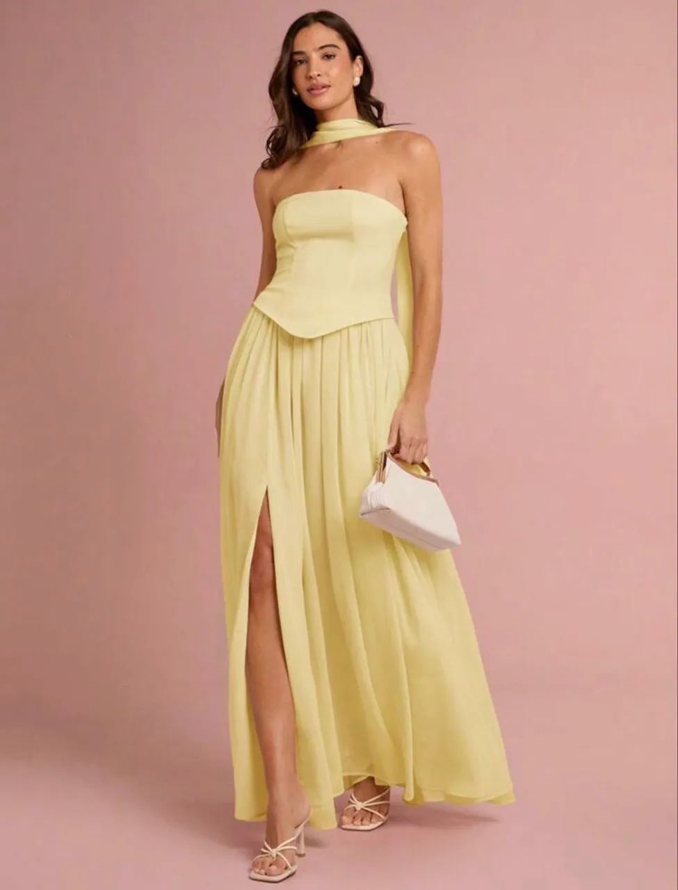 Vestido de festa longo 