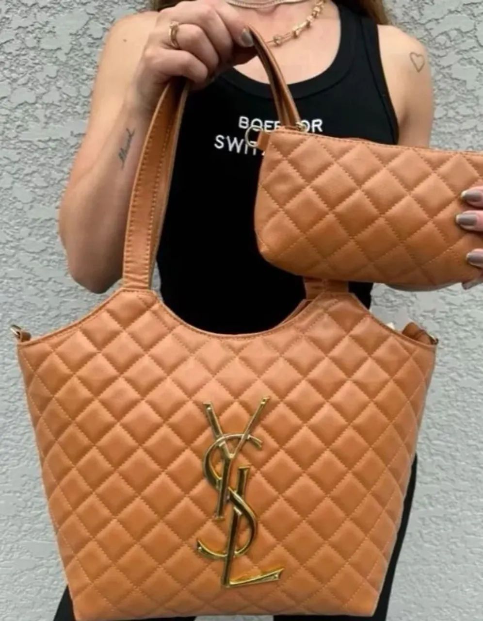 Bolsa Feminina Estilo YSL Grande - Espaçosa, Elegante e Sofisticada - Foto 2