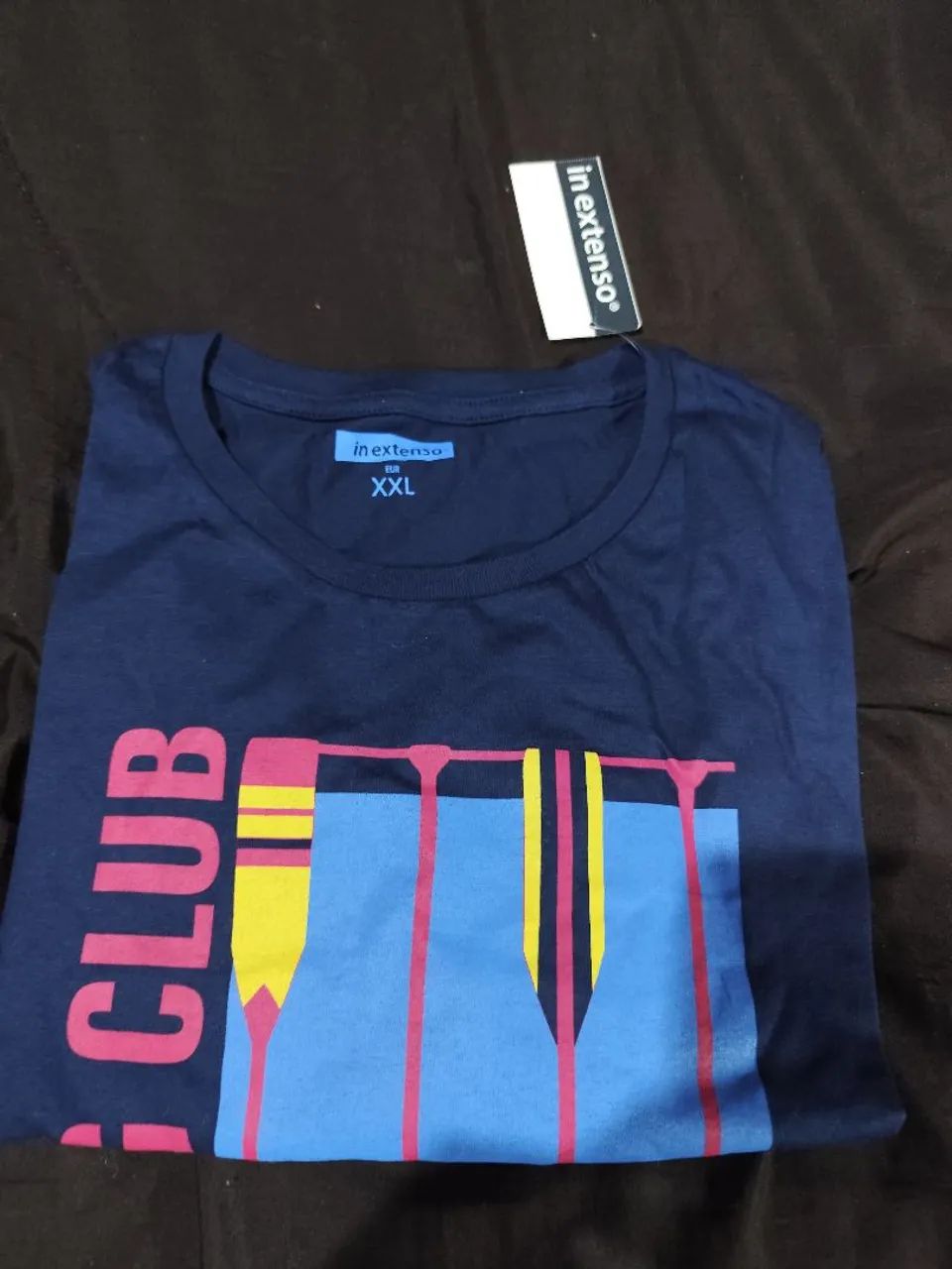 Camiseta masculina in extenso XXL