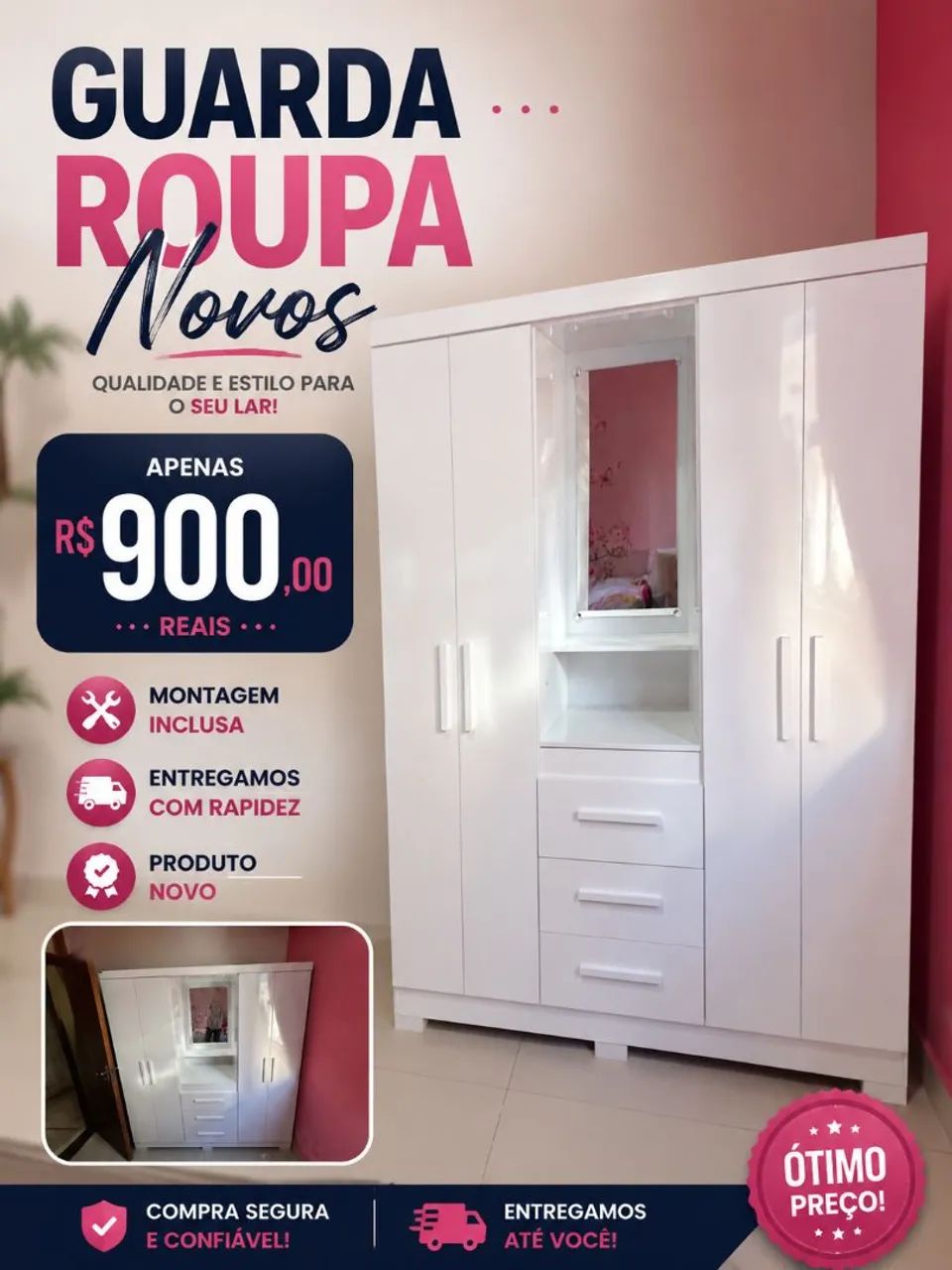 GUARDA ROUPA NOVOS 
