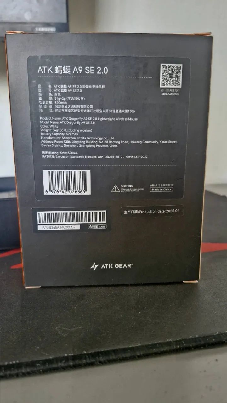 Mouse ATK A9 SE NOVO - Foto 3