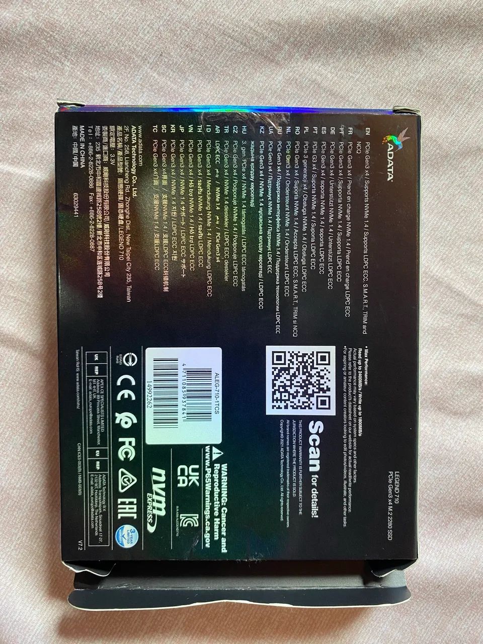 Nvme M.2 Adata 1TB65126766675713121