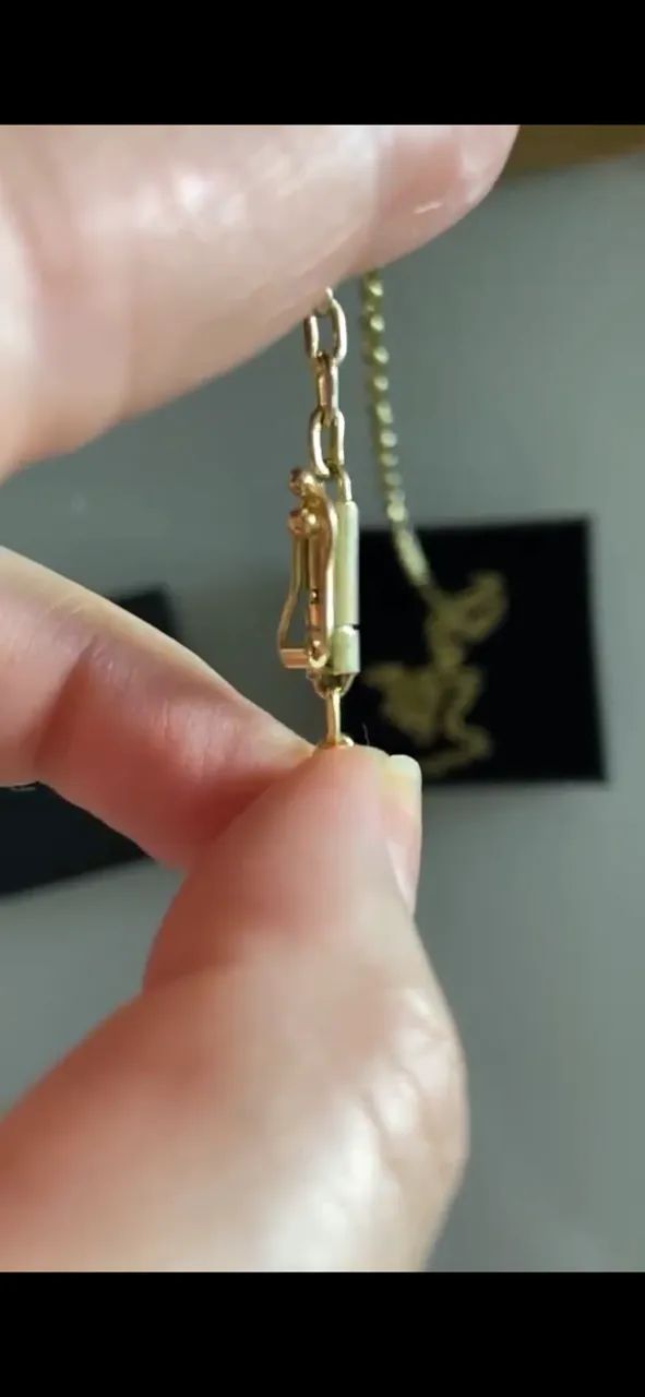 Cordão de ouro 18k cadeado 65 cm 3 mm 8 gramas - Foto 3