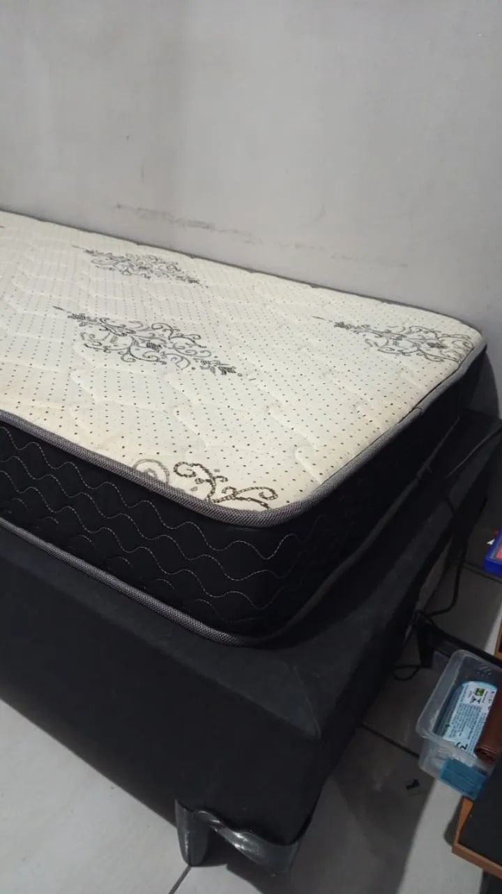 Cama de solteiro com colchão 78x188 cm - Foto 2