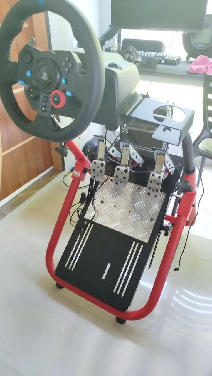 Volante Logitech G29 + cockpit e upgrade de pedal - Foto 2