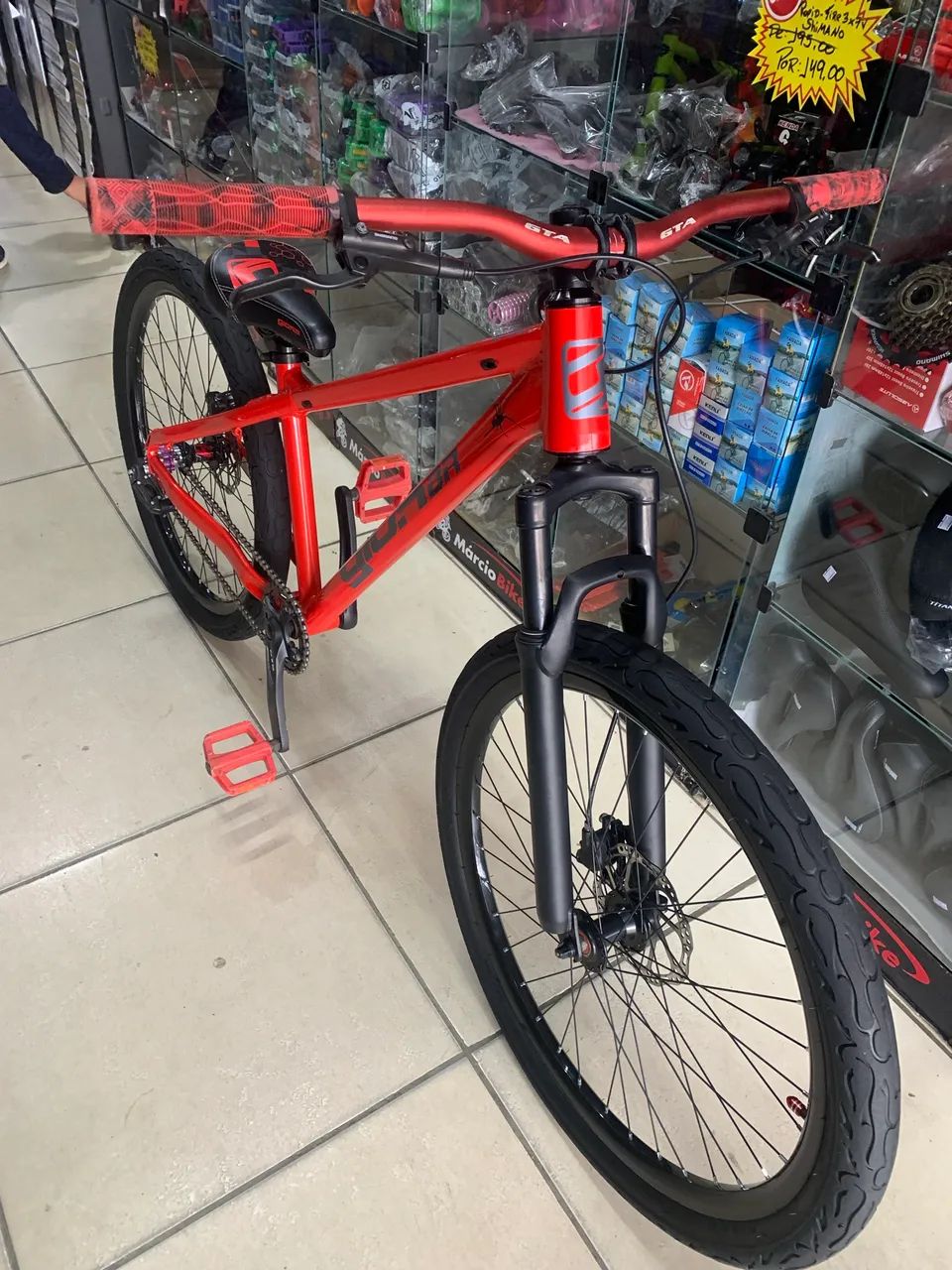 Bicicleta aro 26 Gios 4ALL Vermelha !  - Foto 5
