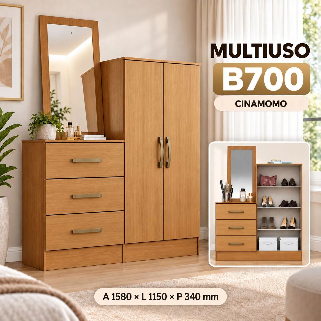 CÔMODA EM ATÉ 10X NO CREDIÁRIO