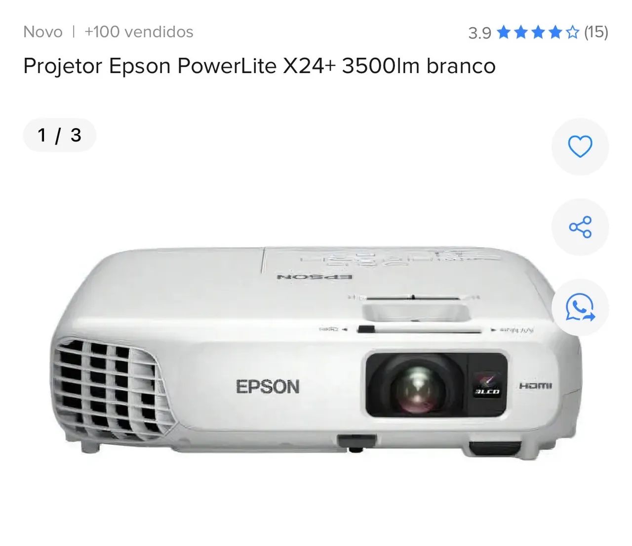 Projetor Epson x24+