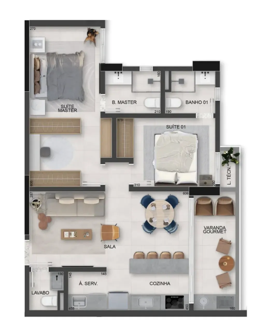 PLANTA 80m²