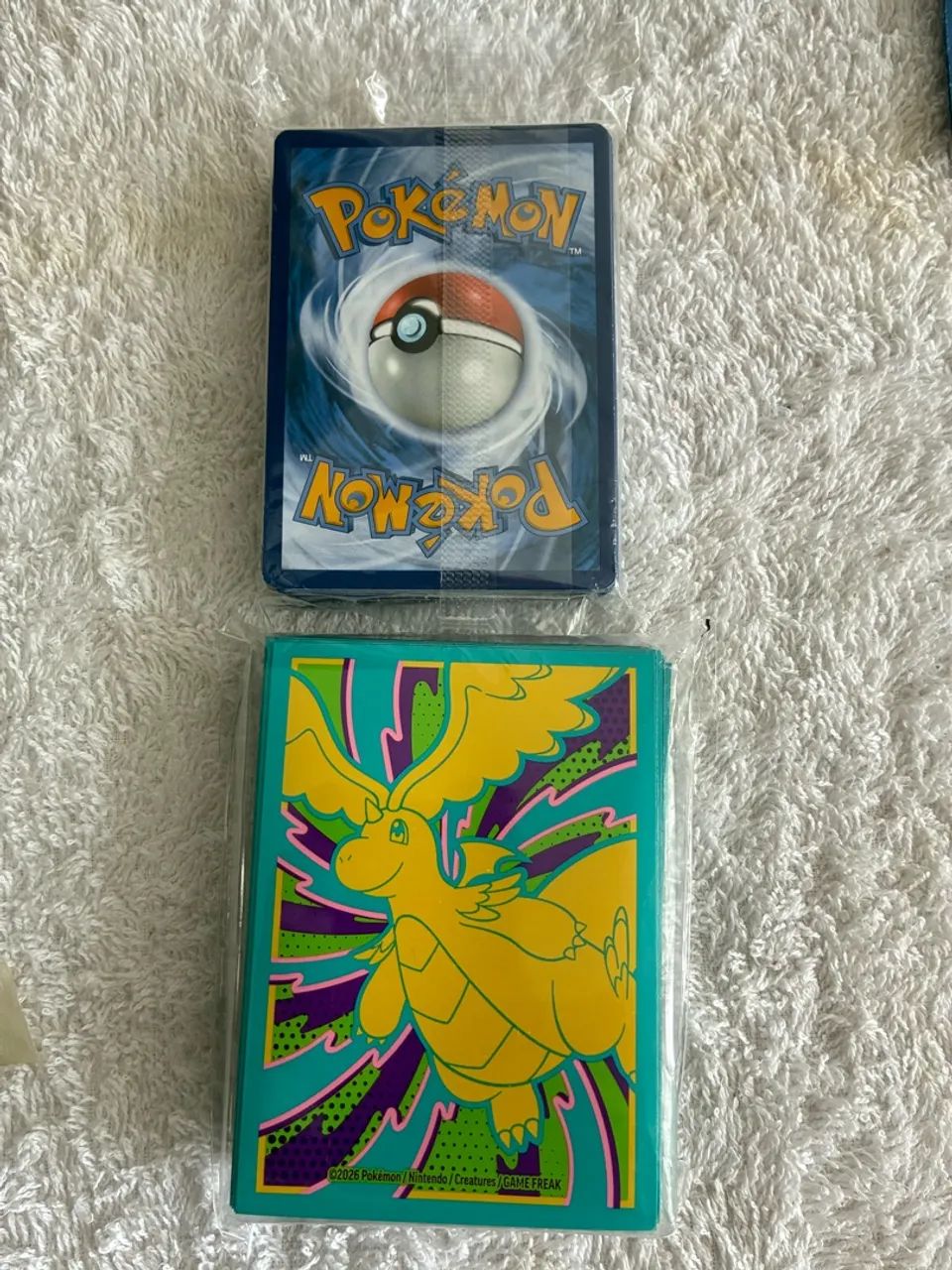 48 cartas Pokémon basic energy + 50 envelopes de proteção - Foto 2