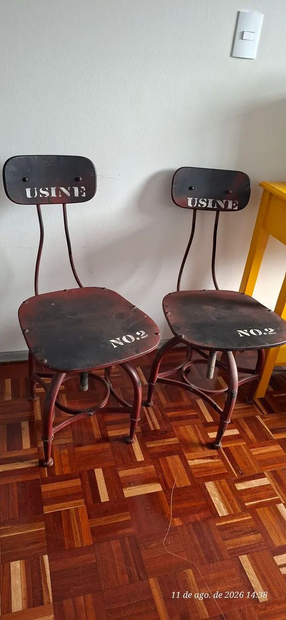 Cadeiras giratórias estilo industrial  - Foto 5