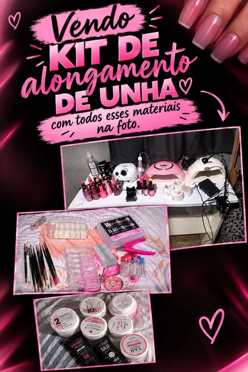Material de alongamento de unha 