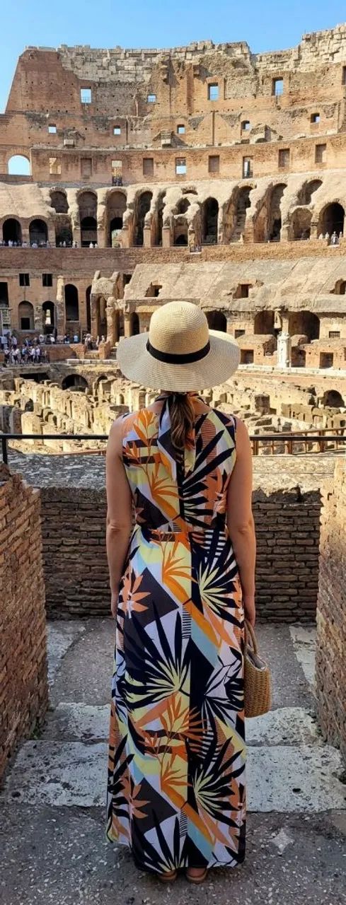 Vestido LONGO TAM M viscose 
