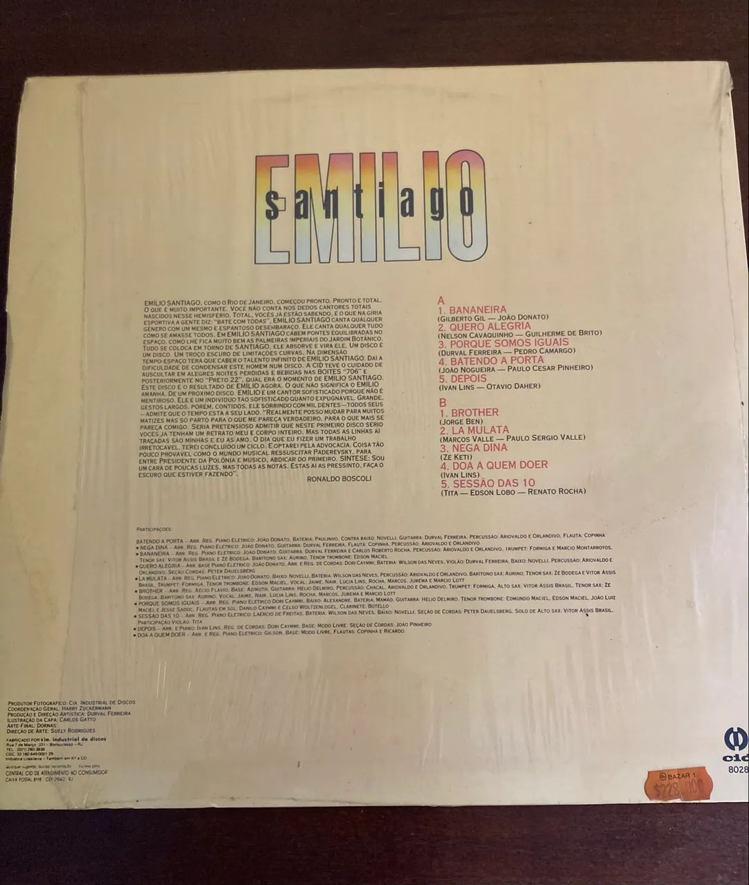 LP Disco Vinil Emilio Santiago - Foto 3