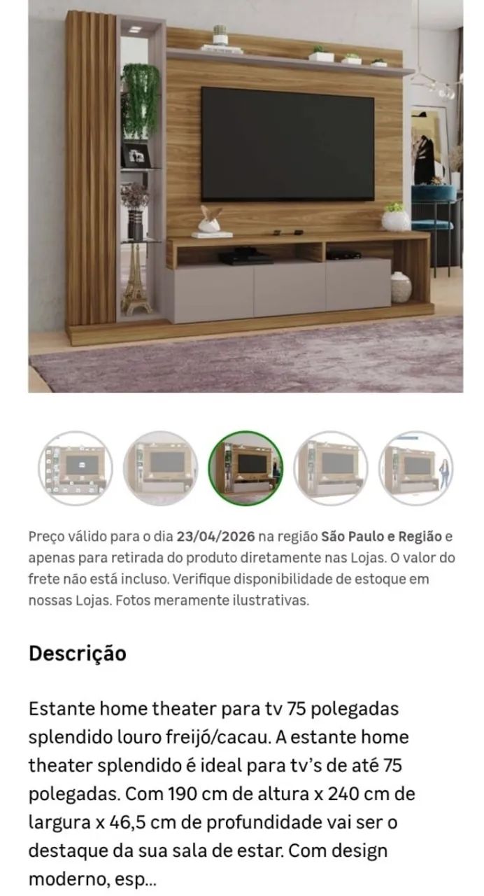 Estante grande e moderna em ótimo estado - Foto 5