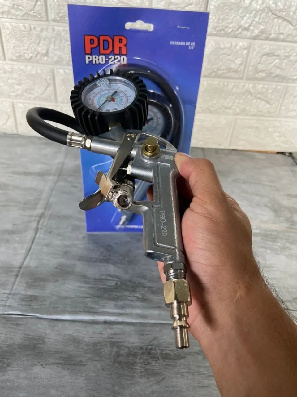 Calibrador Para Pneus Com Manometro 150lbs Pro-220 - Pdr - Foto 5
