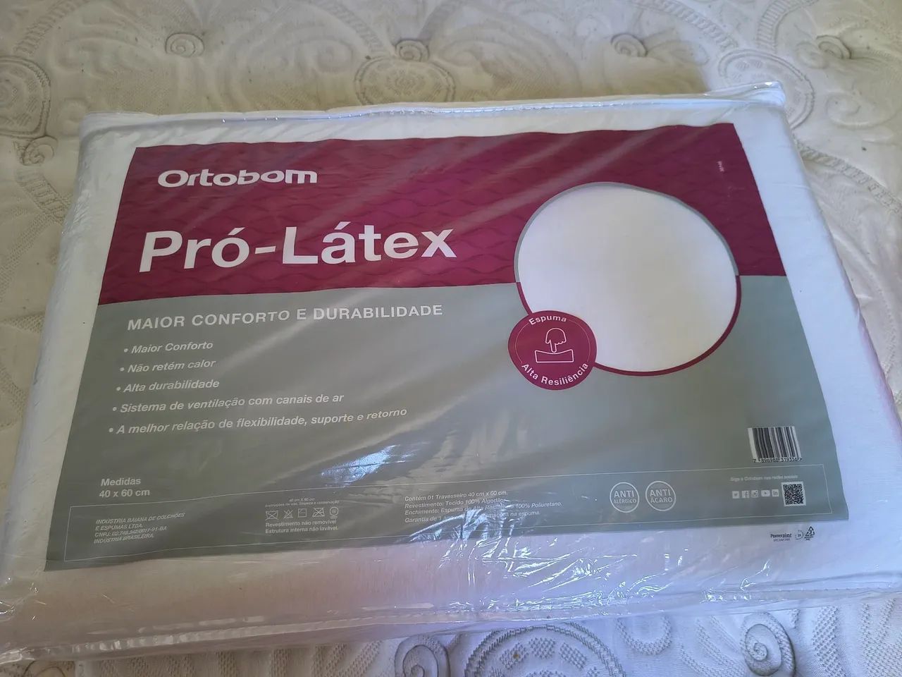 Travesseiro Látex Ortobom 