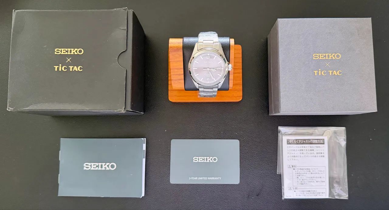 Relógio Seiko Automático Edição Limitada Tic Tac Novo - Foto 5