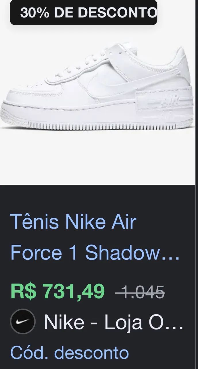 NIKE AIR FORCE 1 SHADOW 38 - Foto 4