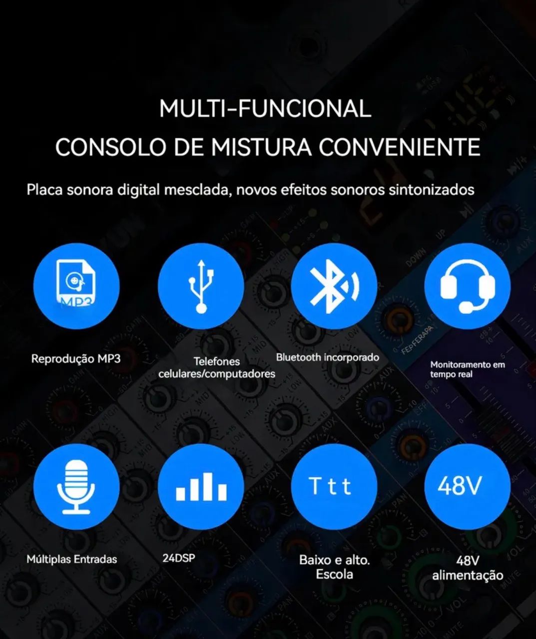 MESA DE ÁUDIO CT12 - VEDO - Foto 3