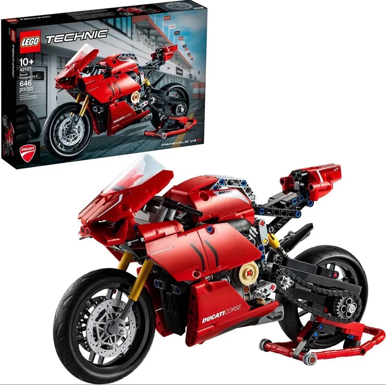 Lego Technic Ducati Panigale V4 R 646 Peças - Foto 2