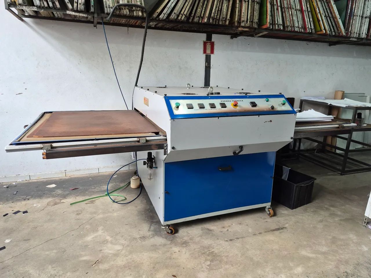 Prensa térmica pneumática sublimação 