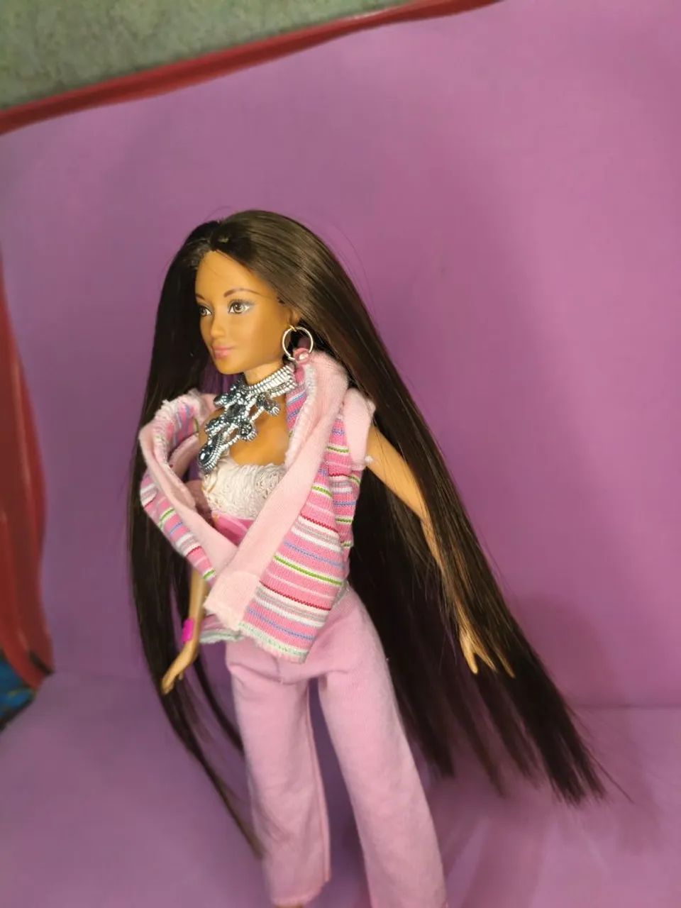Boneca Barbie Usada Morena - Foto 5