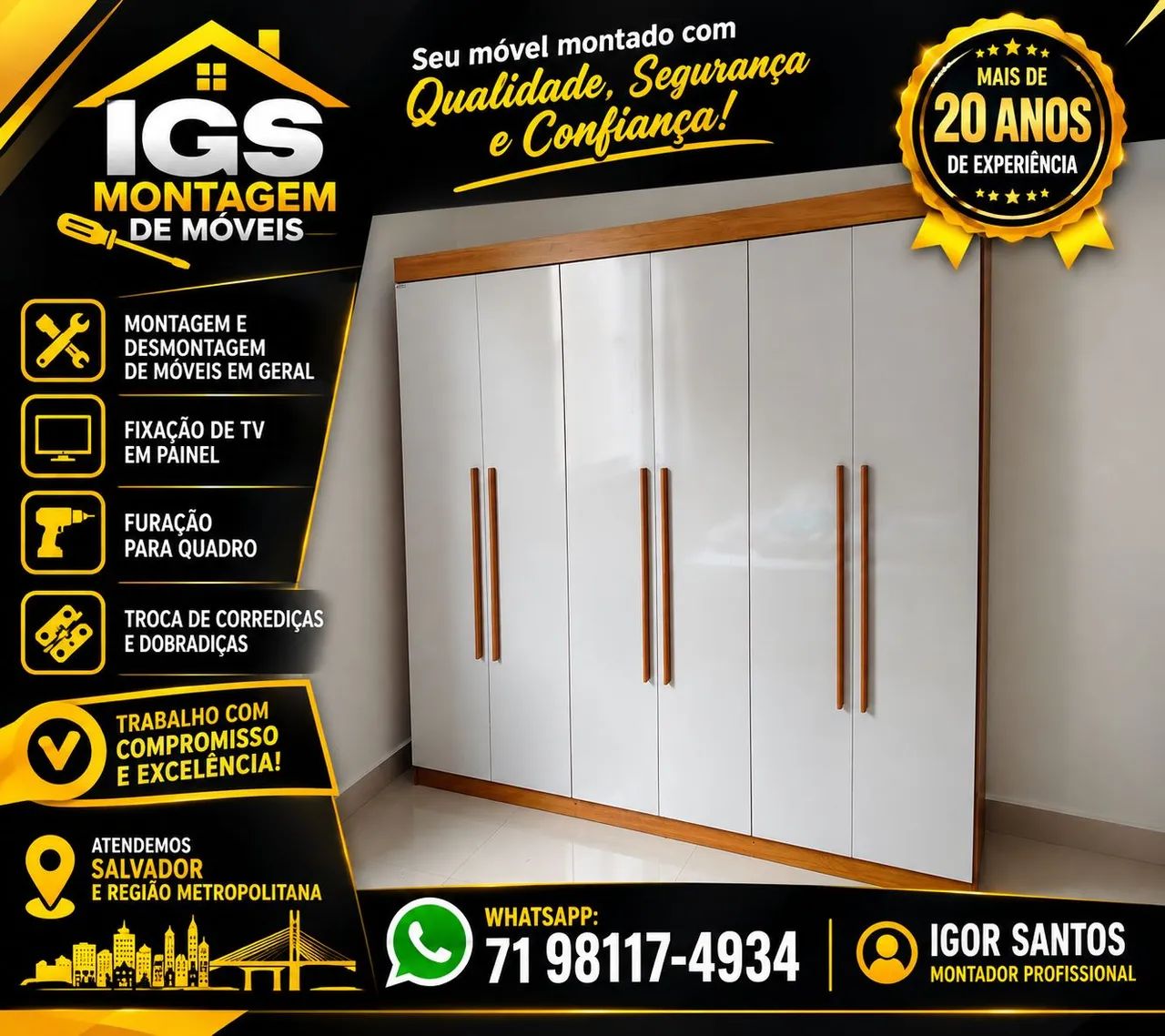 Montador de móveis profissional  - Foto 3