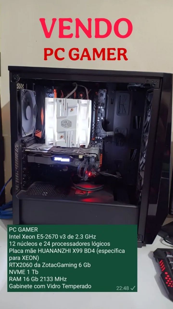 VENDO PC GAMER XEON RTX 2060