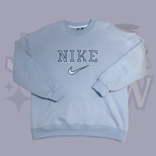 nike vintage sweatshirt light blue
