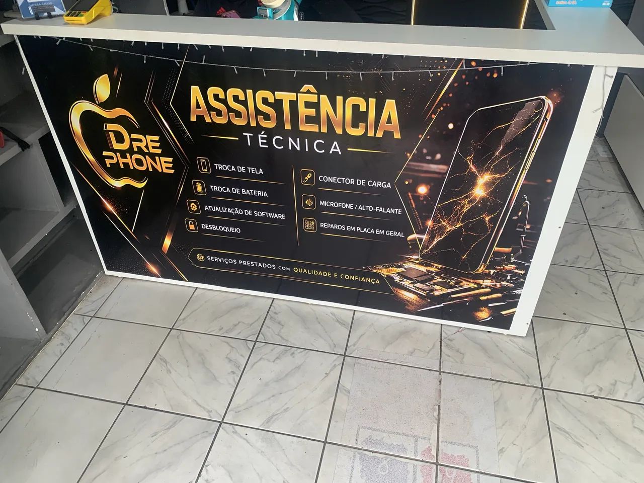 Balcão mdf em L
