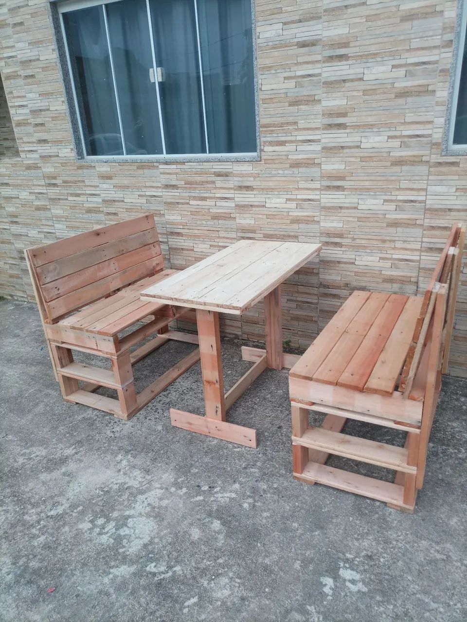 Kit sofá de pallet e mesa - Foto 2