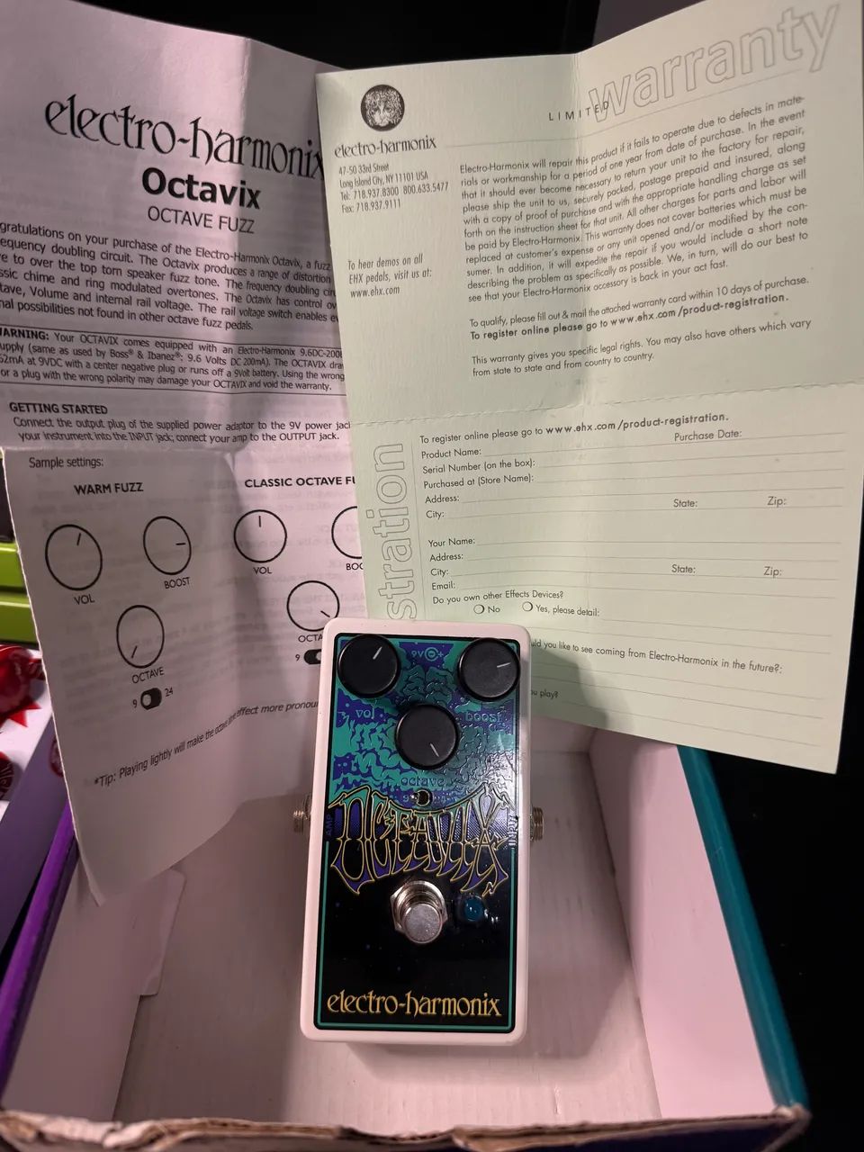 Pedal Octavix Octavia Octave - Electro Harmonix - Instrumentos