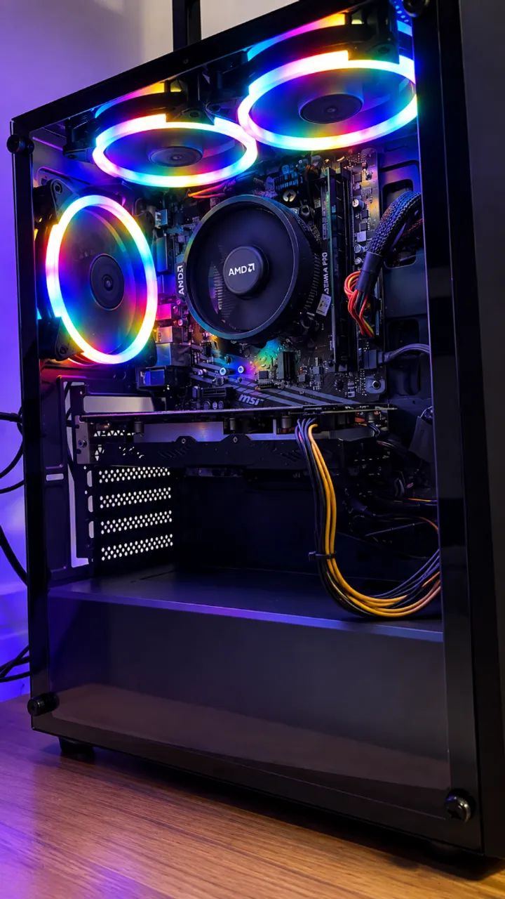PC Gamer Completo - Ryzen 5 - DDR4 - Placa de Vídeo. - Foto 2