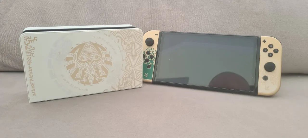 Console Nintendo Switch Oled Zelda + 3 Jogos - Foto 3