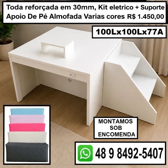 Mesa Estudio Nail designer com o Menor preço do Brasil  - Foto 4