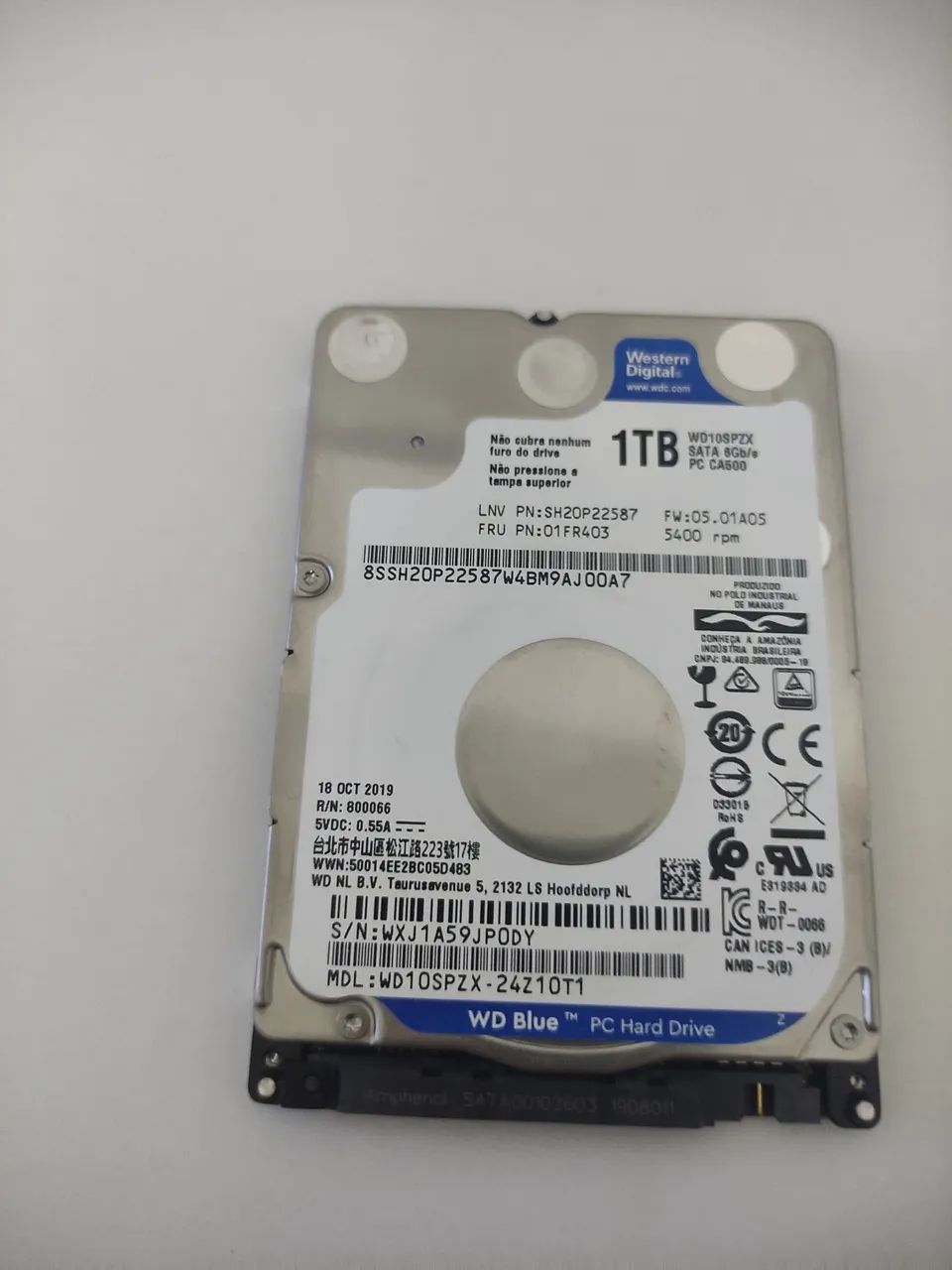 HD sata de1 tb slim saudável 