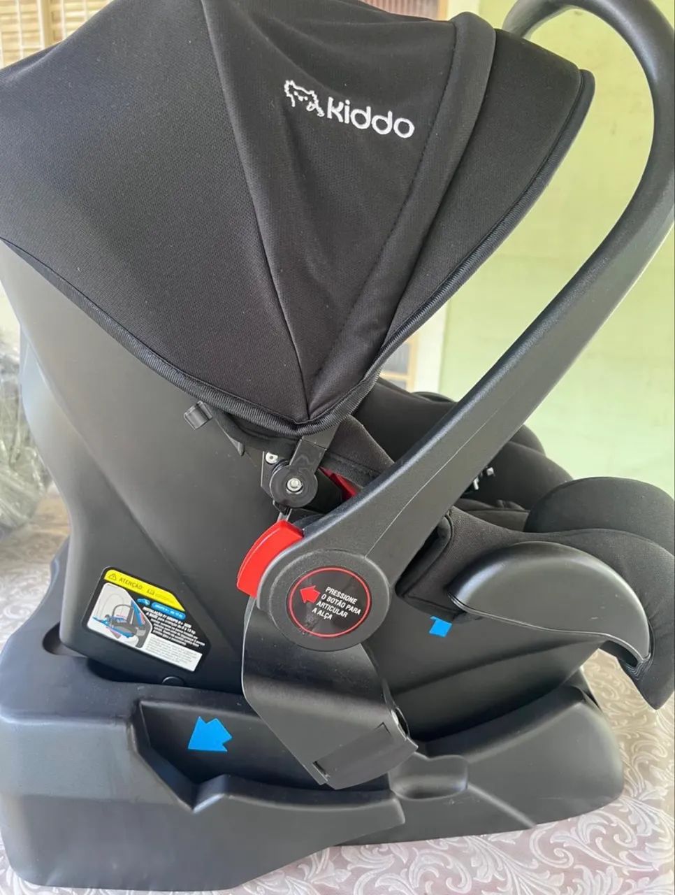 Carrinho de bebê Kiddo Sprint completo, com bebê conforto e base - Foto 5