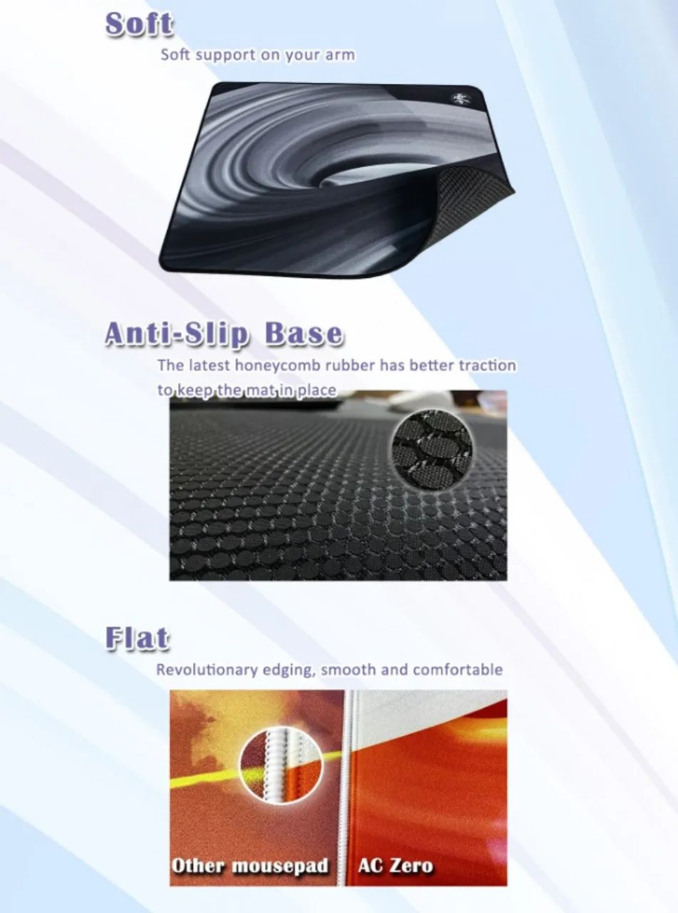 X-Raypad Aqua Control Zero (?) Gaming Mouse Pad - Slow & Control (Orange) - Foto 3
