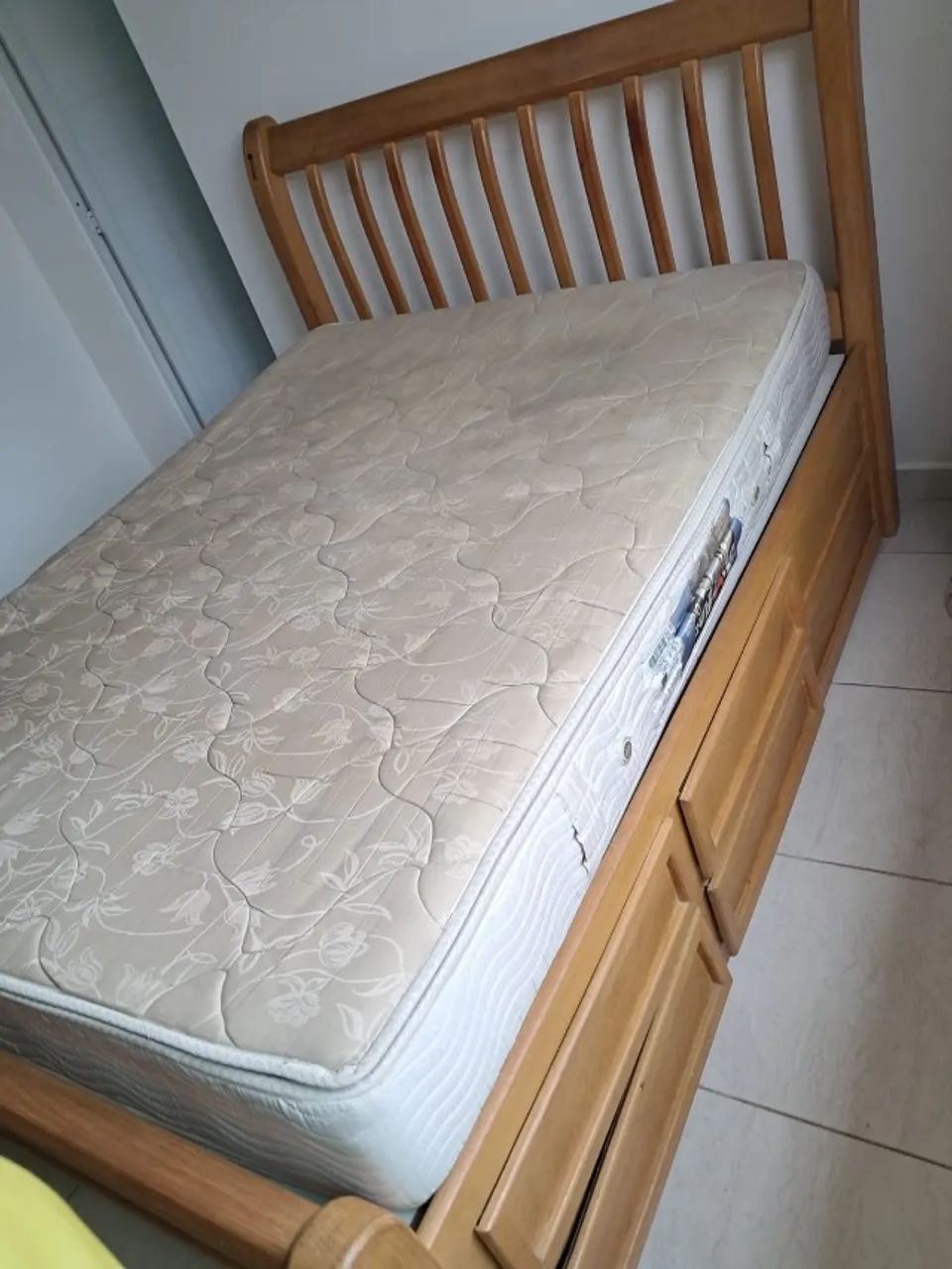 Cama MADEIRA + COLCHÃO  - Foto 2