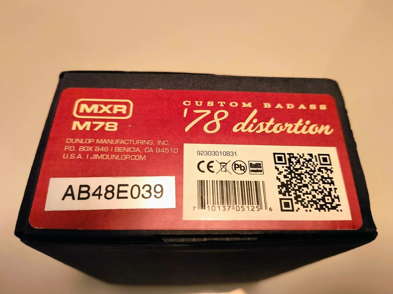 Pedal guitarra MXR 78 Distortion - Instrumentos musicais - Centro