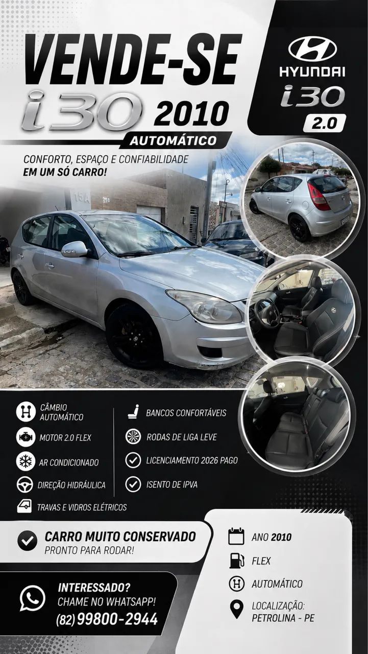 Hyundai I30 i30 2.0 16V 145cv 5p Aut. 2010